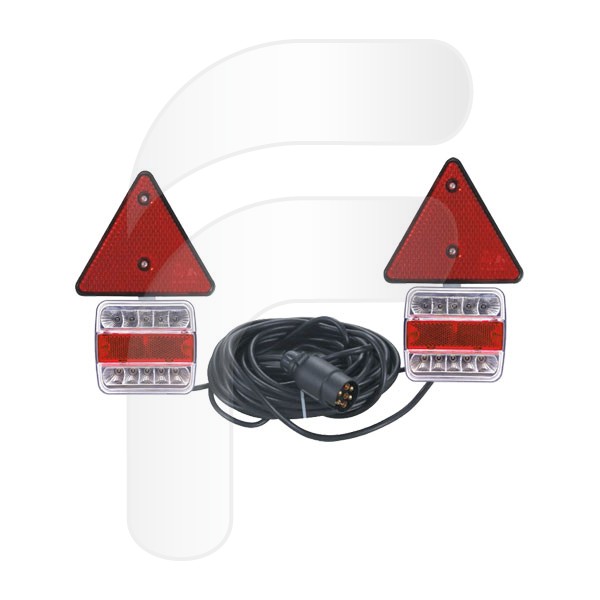 KIT LUCES REMOLQUE MAGNÉTICO LED CON TRIÁNGULO FA108101LED